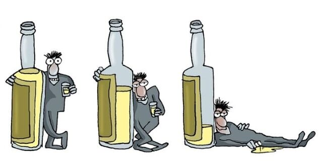 etapas do alcoholismo masculino